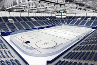 design 3d fifa, nba, olympic stadium, 3d stadium design and event venue design