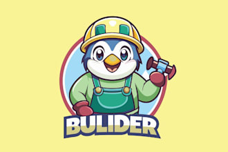create a vintage or retro style penguin logo