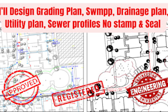 design  drainage grading erosion and sediment control plan no sign and seal