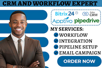 setup redtail automation apptivo integration bitrix24 pipedrive zapier zohocrm
