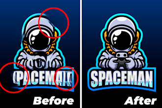 fix ai image, text fixing, ai flaw correction and upscale