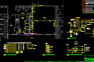 design fire exit water sprinkler and evacuation plan design