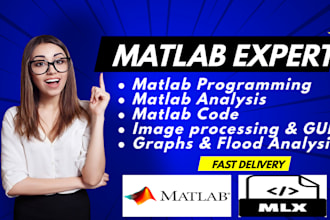 do matlab programming, simulink, image and gui, flood analysis on matlab