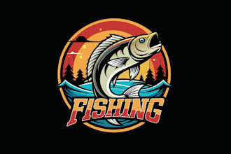 design a trendy and eye catching fish logo for your brand