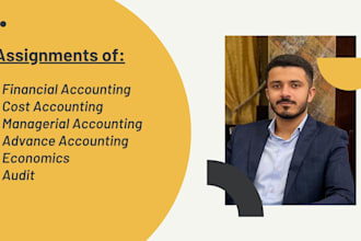 assist in accounting, finance and cost assignments