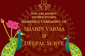 create digital wedding invitations for you