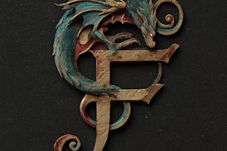 draw a medieval, fantasy, rpg gaming logo