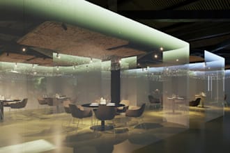 construct stunning restaurant view, render bar,cafe,coffee shop,3d visualization
