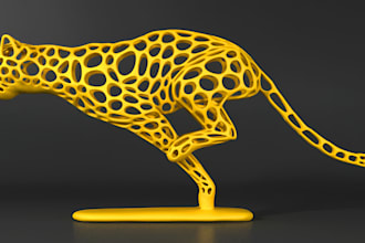 edit, create 3d lattice model hard surface model, cad model for 3d printing