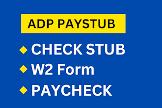do adp paystub, check stubs, pay stubs, w2, 1099, 1040 and payroll report