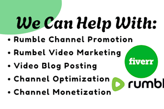 do rumble video promotion rumble channel promotion