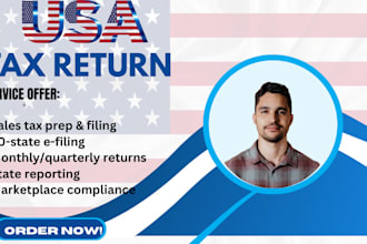 file sales tax returns in all 50 US states for your business