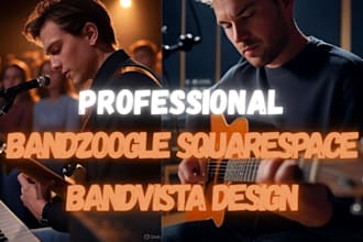 design music website for artist band dj on bandzoogle bandvista squarespace