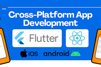 build custom android ios apps using flutter or react native with ai integration
