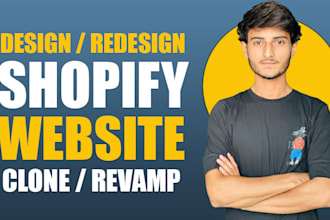 design, redesign or clone shopify store and shopify dropshipping website