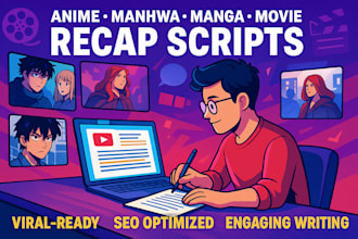 anime script manhwa recap manga movie recap scripts youtube scripts writing