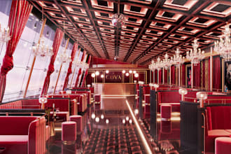 rebrand 3d interior nightclub design, pub, restaurant,bar,stage show,poolside,VR