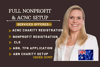 register your australian and nonprofit charity fast