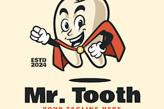 design a minimalist dentist logo for innovative saas and startup