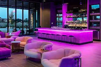 functionality 3d interior restaurant design, pub, nightclub,cafe,lounge,bar,shop