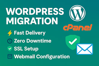 migrate your wordpress website, clone your site, or handle any website moving