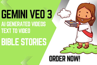gemini veo 3 bible stories google hyper realistic ai generated videos