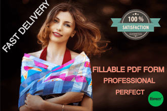 edit PDF and Create Fillable pdf Form