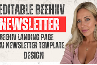 do editable beehiiv newsletter beehiv landing page ai newsletter template design