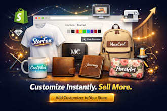 add shopify product customizer with live preview personalization for your store