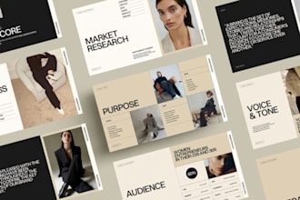research, design investor pitch deck presentation powerpoint google slide canva