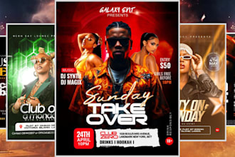 design premium epk, media kit, press kit, and epic flyers for musicians, artists