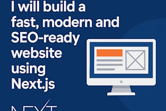 build a fast, modern and SEO ready website using nextjs