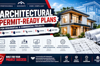 create architectural permit ready for texas, arizona, florida, georgia, new york