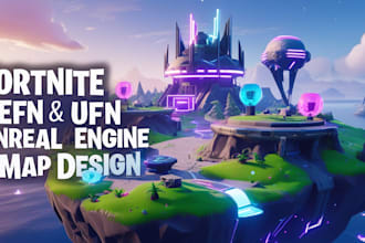 design professional fortnite uefn maps and custom unreal engine 3d environments