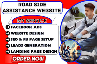do roadside assistance website car towing auto detailing website roadside leads