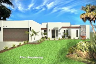 do realistic exterior and interior house renderings