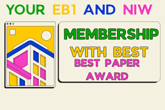 provide best paper award and membership for eb1 eb2 and niw visa applications
