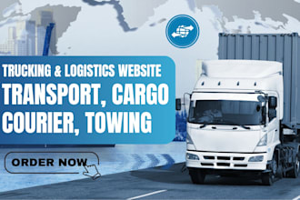 build logistics website trucking website cargo website dispatch website shipping