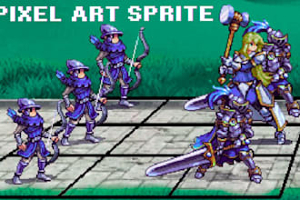 create pixel art sprite, pixel art animation, sprite sheet pokemon game sprite