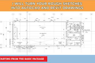 turn your rough sketches into autocad and revit drawings