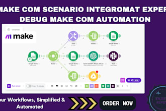 fix make com scenario, make com automation, made com n8n, make integromat expert