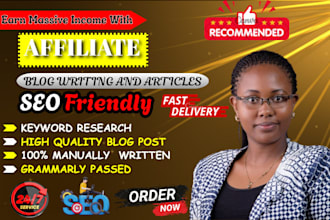 do affiliate blog writing and articles SEO friendly affiliate marketing