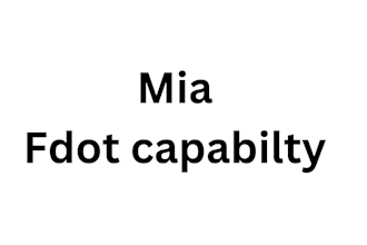 do fdot capability statement