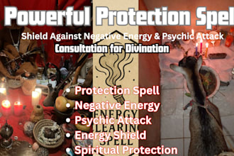 powerful protection spell shield against negative energy, psychic attack