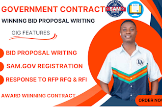 respond to rfp, rfq, rfi research, write winning government contact bid proposal