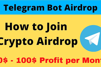 develop a telegram airdrop bot with referral system and leaderboard