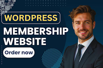 create wordpress membership website paid subscription lms website, memberpress