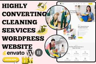 build a highly converting house cleaning, janitorial, office cleaning website