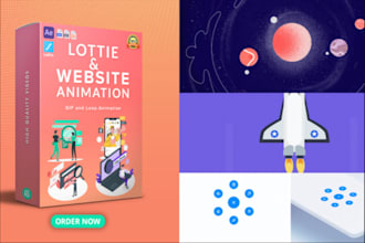 create json lottie animation for your website and app, gif animation