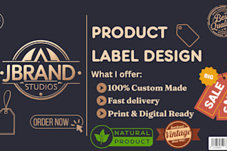 design brand product label, cbd label, packaging label, clothing label, neck tag